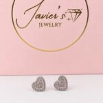 Aretes de corazón Zirconia